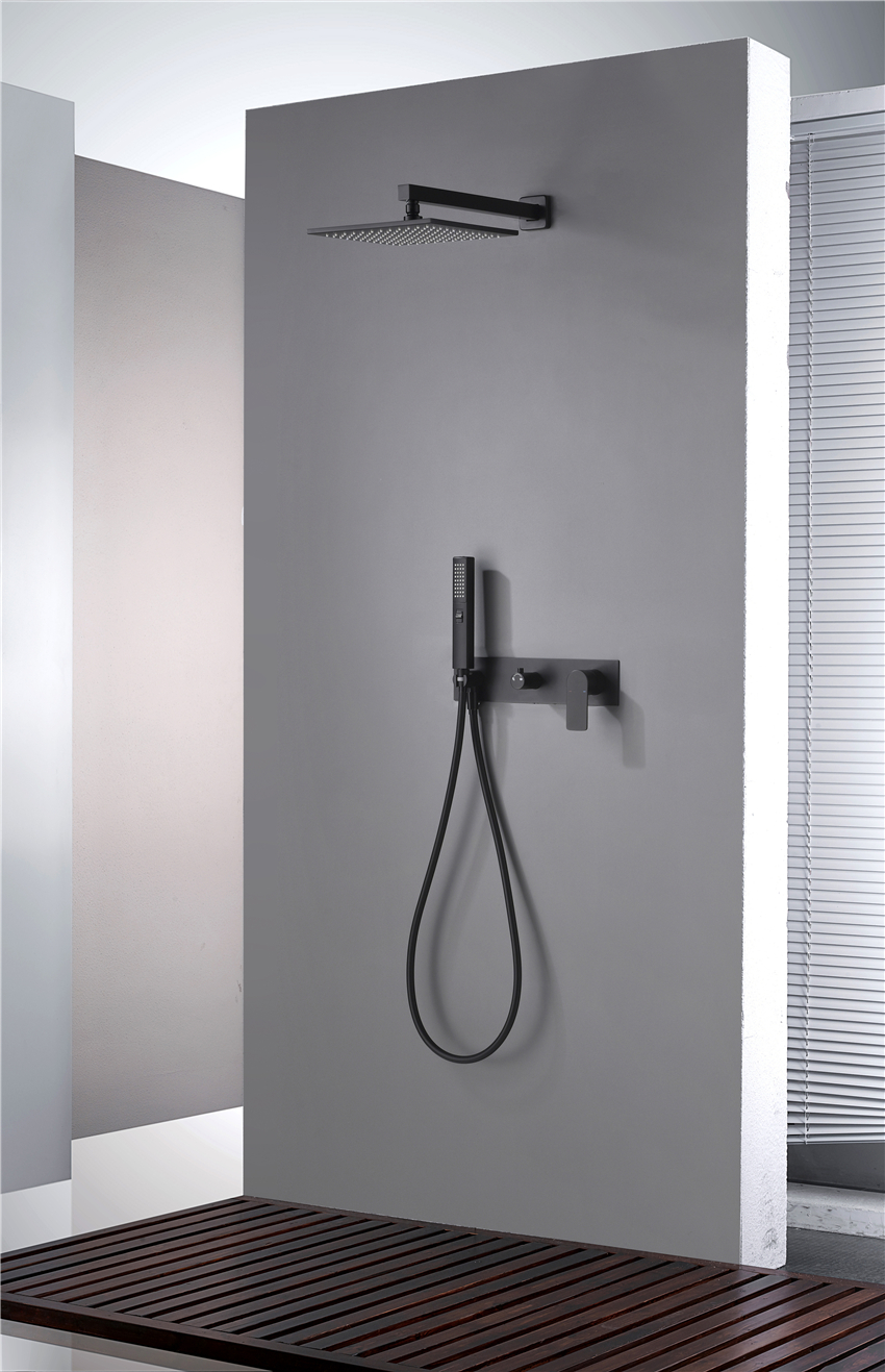 Conjunto de ducha oculta multifuncional para el hogar moderno, grifos de baño, conjunto de ducha empotrada