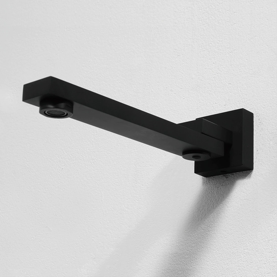 Grifo de ducha de baño cuadrado oculto Sistemas de ducha de chapado en negro para el hogar
