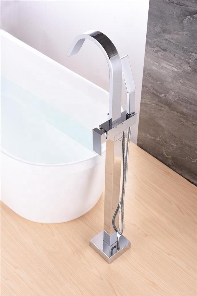 Duchas independientes Caño de bañera universal Grifo de baño desde el piso Unidad de ducha de bañera Extensor de grifo Divert Wo Grifos de plomería