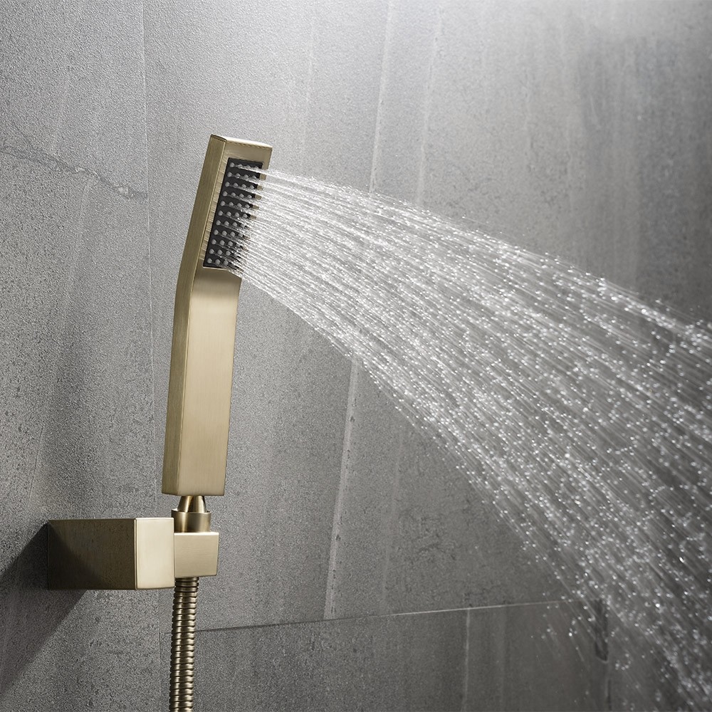 Grifo de baño de ducha montado en la pared expuesto de tamaño pequeño de latón de precio competitivo