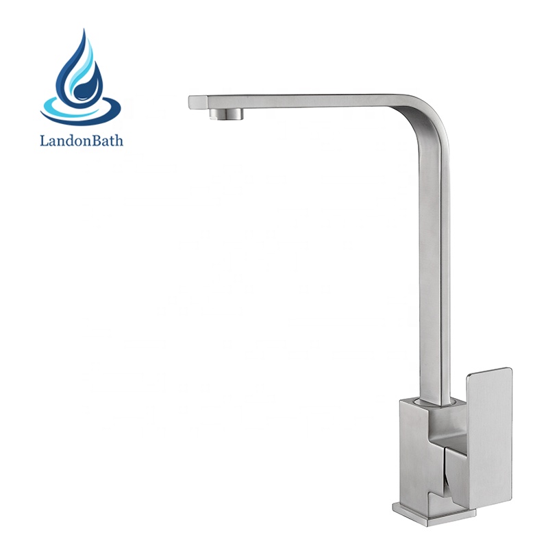 Grifo de agua para fregadero de cocina de acero inoxidable