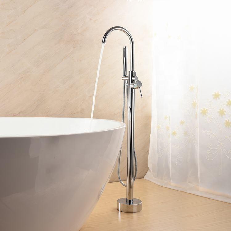 Grifos de ducha y bañera independientes Grifo de bañera barato Rellenos de estándares estadounidenses Soporte de piso Lluvia con base